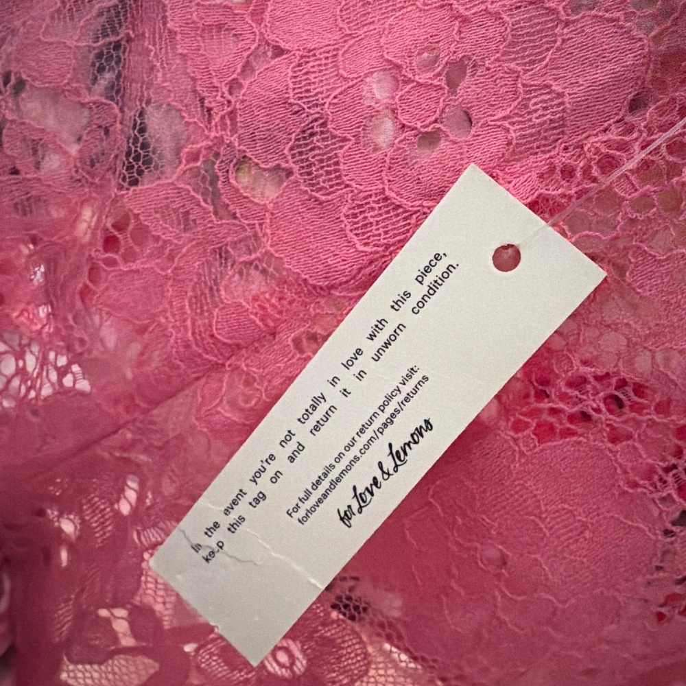 For Love & Lemons Rosalyn Maxi Dress XS / Coral - Picture 6 of 7